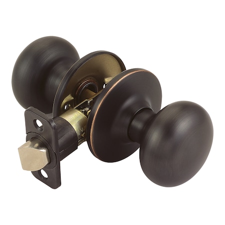Design House Design House Cambridge Oil Rubbed Bronze Passage Door Knob Right or Left Handed 753020